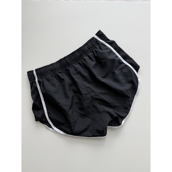 Nike Air Dry Fit Logo Shorts Womens Small Black White Activate Running Athletic - Picture 3 of 6